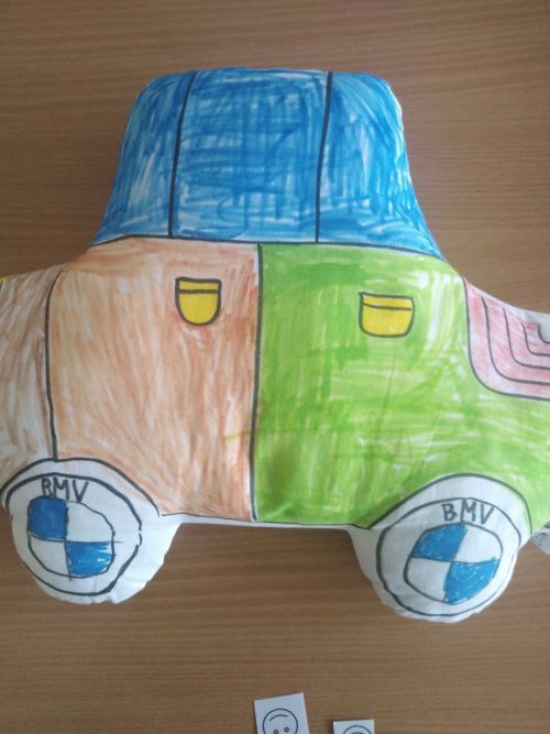 AUTO, dodáváno bílé, určené k malování fixy na textil - Image 8