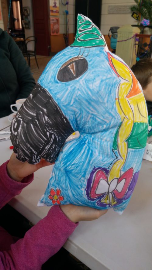 JEDNOROŽEC, dodáván bílý, určený k malování fixy na textil - Image 5