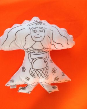 PRINCEZNA, dodávána bílá, určená k malování fixy na textil